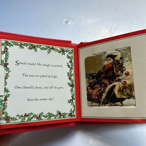 Vtg 1992 Ernest Nister’s Santa’s Surprises small book with changing pictures - Picture 5 of 11